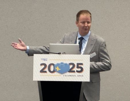 RxTechExam Founder Preston Davis at the 2025 PTEC Conference