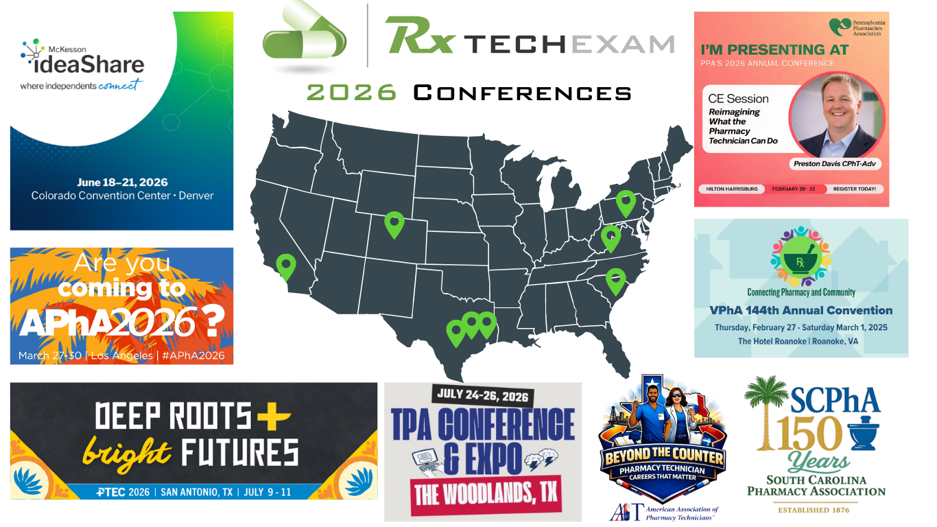 RxTechExam 2026 Conference Calendar